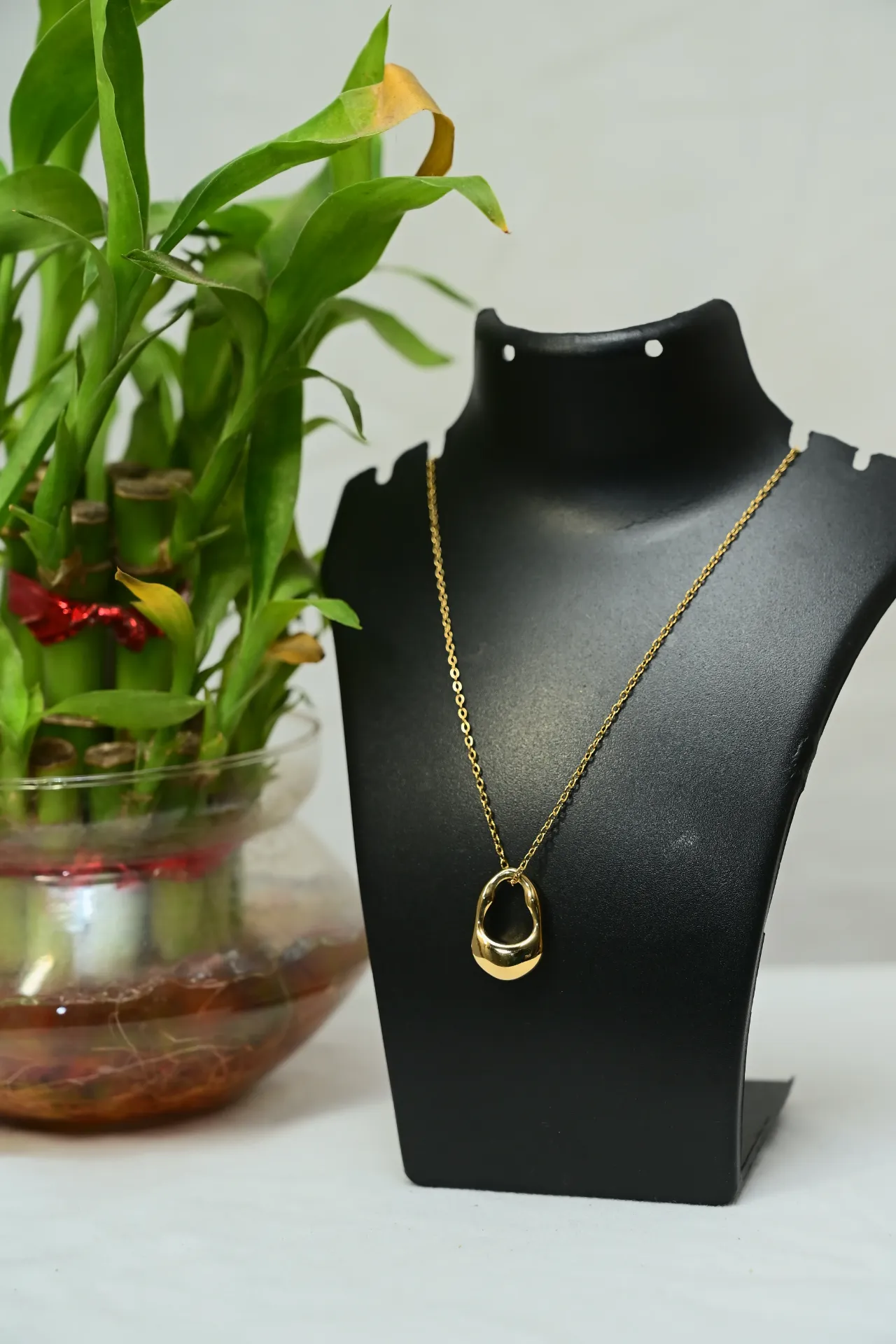 Gold Plated Minimalist Pendant Necklace | Stainless Steel Anti-Tarnish Chain Necklace