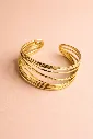Gold Plated Kada Bangle Cuff Bracelet