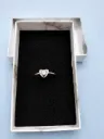 Elegant Heart Shape Crystal Studded Adjustable Ring